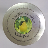 Vanilla Pear 14 oz Scented Palm Wax Candle